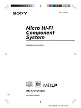 Sony CMT-CP505MD Manual Do Utilizador