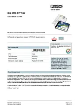 Phoenix Contact Software IBS CMD SWT G4 2721439 2721439 Data Sheet