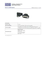 Cables Direct DVI-D-HDMI DV-005 Prospecto
