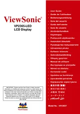 Viewsonic VP2365-LED Справочник Пользователя