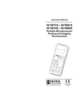 Hanna Instruments hi 98710 Manuel D’Utilisation