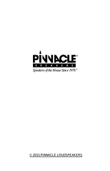 Pinnacle Speakers G0591 用户手册