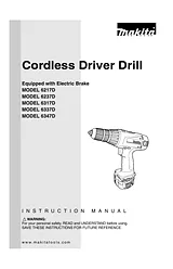 Makita 6217d drill User Manual