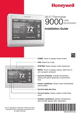 Honeywell Wi-Fi 9000 7-Day Programmable Thermostat Installationsanleitung