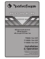 Rockford Fosgate t1000-1bdcp 사용자 매뉴얼