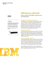 IBM 3650 M4 7915M2G Fiche De Données