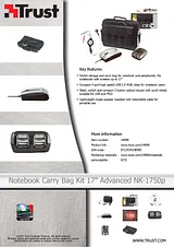 Trust Notebook Carry Bag Kit 17" Advanced NK-1750p 14898 プリント