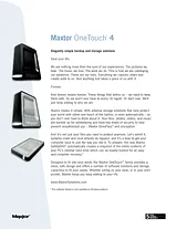 Seagate Maxtor OneTouch 4 Mini 320GB STM903203OTD3E1-RK Folheto