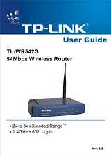 TP-LINK TL-WR542G Manuel D’Utilisation