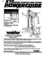Weider POWERGUIDE SYSTEM X1S User Manual