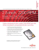 Fujitsu MHW2160BJ CA06855-B046 Leaflet