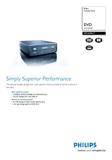 Philips Portable Drive SPD3000CC DVD 16x ReWriter Leaflet