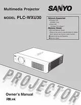 Sanyo PLC-WXU30 User Manual