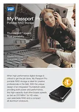 Western Digital My Passport Pro, 2TB WDBRMP0020DBK-EESN プリント