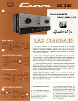 Crown dc 300 Specification Guide