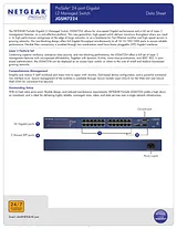 Netgear JGSM7224 - 24-Port Layer 2 Managed Gigabit Switch データシート