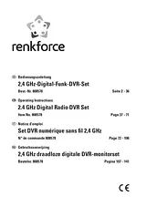 Renkforce Wireless Surveillance Kit808578 Resolution (TVL) 420 TVL 808578 데이터 시트