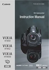 Canon HF M500 Справочник Пользователя