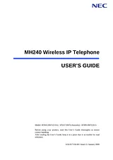 NEC MH240 Справочник Пользователя