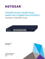 Netgear FS726Tv2 – 26 ports Fast Ethernet smart switch Hardwarehandbuch