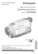 Panasonic PV-DV52 Betriebsanweisung