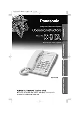Panasonic kx-ts105 Guia De Utilização