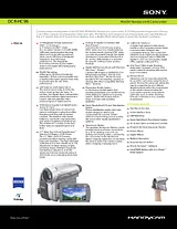 Sony Dcr-hc96 Guide De Spécification