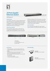 LevelOne 24-Port Gigabit Ethernet Switch 524728 Leaflet