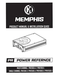 Memphis Audio 16-PRX300.1 Owner's Manual