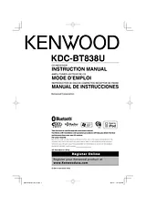 Kenwood KDC-BT838U Справочник Пользователя