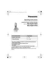 Panasonic KXTGA717FX Operating Guide