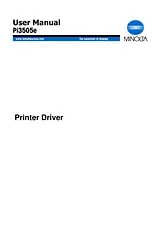 Konica Minolta Pi3505e Benutzerhandbuch