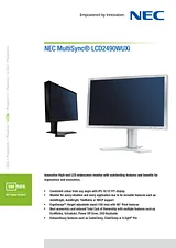 NEC LCD2490WUXI 60001854 Dépliant