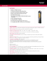 Sony ICD-SX750 Guida Specifiche