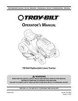 Troy-Bilt TB1942 Справочник Пользователя