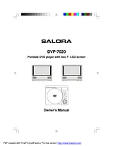 Salora DVP-7020-TWIN DVP7020 Benutzerhandbuch