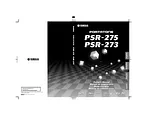 Yamaha PSR- 273 Manual De Usuario