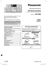 Panasonic sc-pm4 User Manual