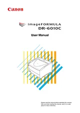 Canon imageFORMULA DR-6010C Office Document Scanner Manuale