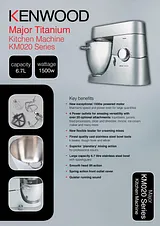 Kenwood Kitchen Machine - KM023 KM023 Folheto