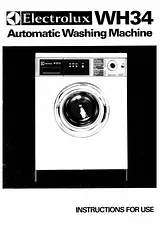 Electrolux wh34 User Manual