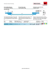 Multicontact Safety test lead [ Banana jack 2 mm - Banana jack 2 mm] 1 m Blue SLK205-K/SIL 65.9180-100-23 データシート
