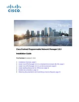 Cisco Cisco Evolved Programmable Network Manager 2.0 설치 가이드