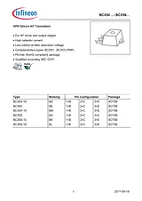 Infineon Technologies N/A BCX 56-16 NPN Case type SOT 89 I(C BCX56-16 Datenbogen