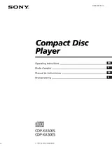 Sony CDP-XA50ES Manuel D’Utilisation