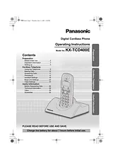 Panasonic kx-tcd400 Benutzerhandbuch