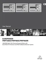 Behringer Europower PMP1680S Manuale Proprietario