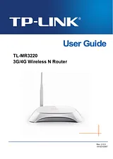 TP-LINK TL-MR3220 ユーザーズマニュアル