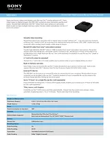 Sony VBD-MA1 Guia De Especificação