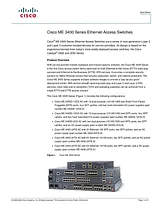 Cisco me 3400 Техническая Спецификация
